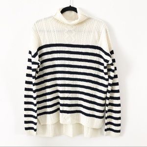 EUC Intropia Sweater, cable stripe boutique, M